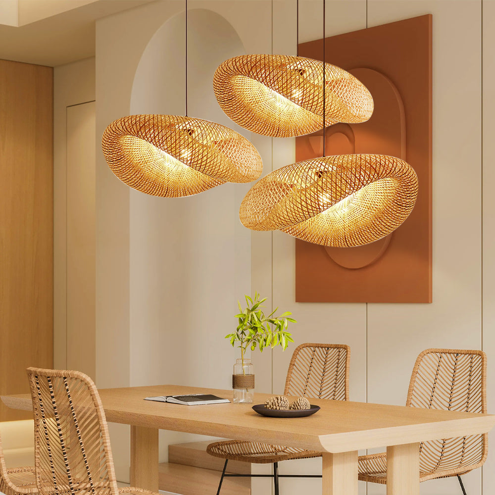 Nativa | Scandinavische Geweven Bamboe Hanglamp