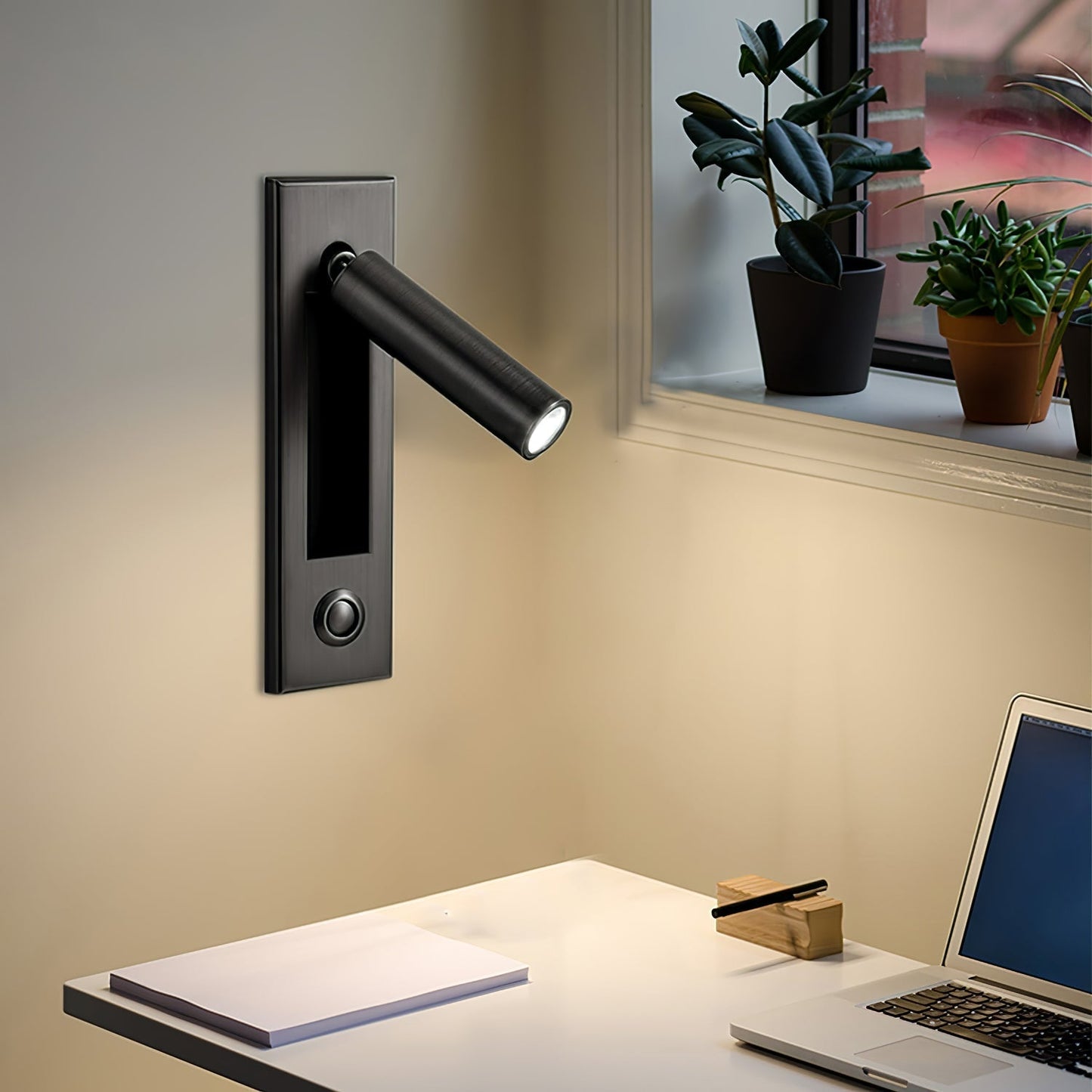 Vaelenor | Minimalistische Verborgen Uittrekbare Bedleeswandlamp