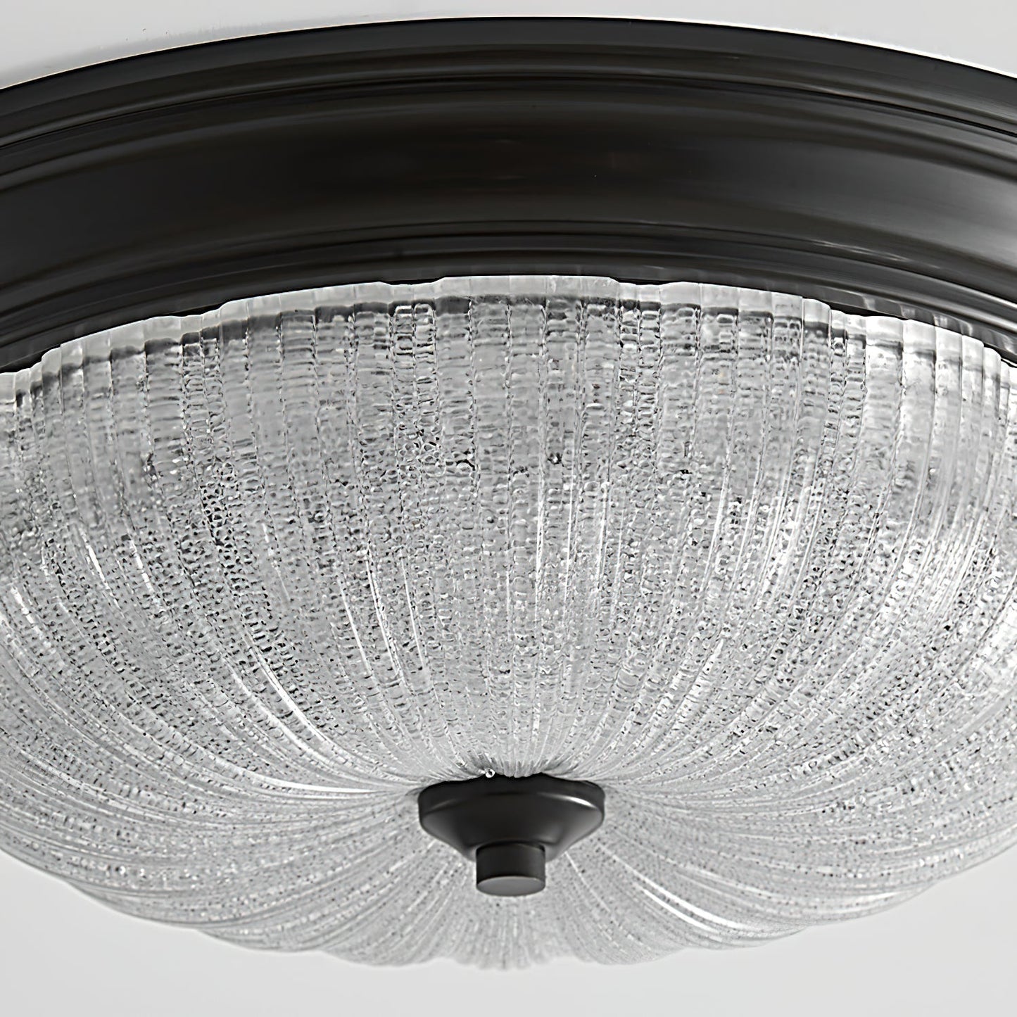 Elvore | Grote Ornamentele Frosted Glas Gewelfde Inbouw Plafondlamp