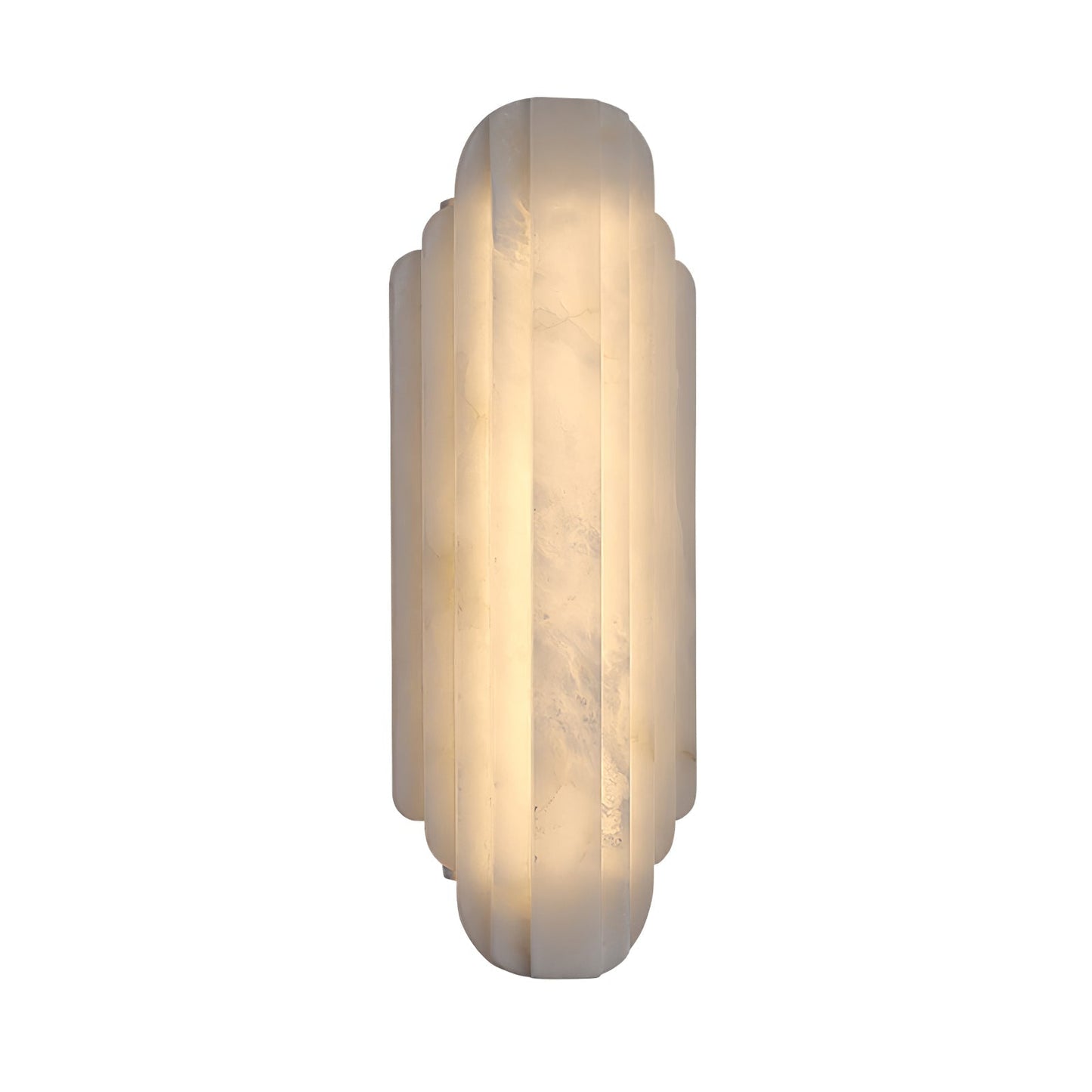 Aethelard | Art Deco Alabaster Pilaar Architectonische Wandlamp