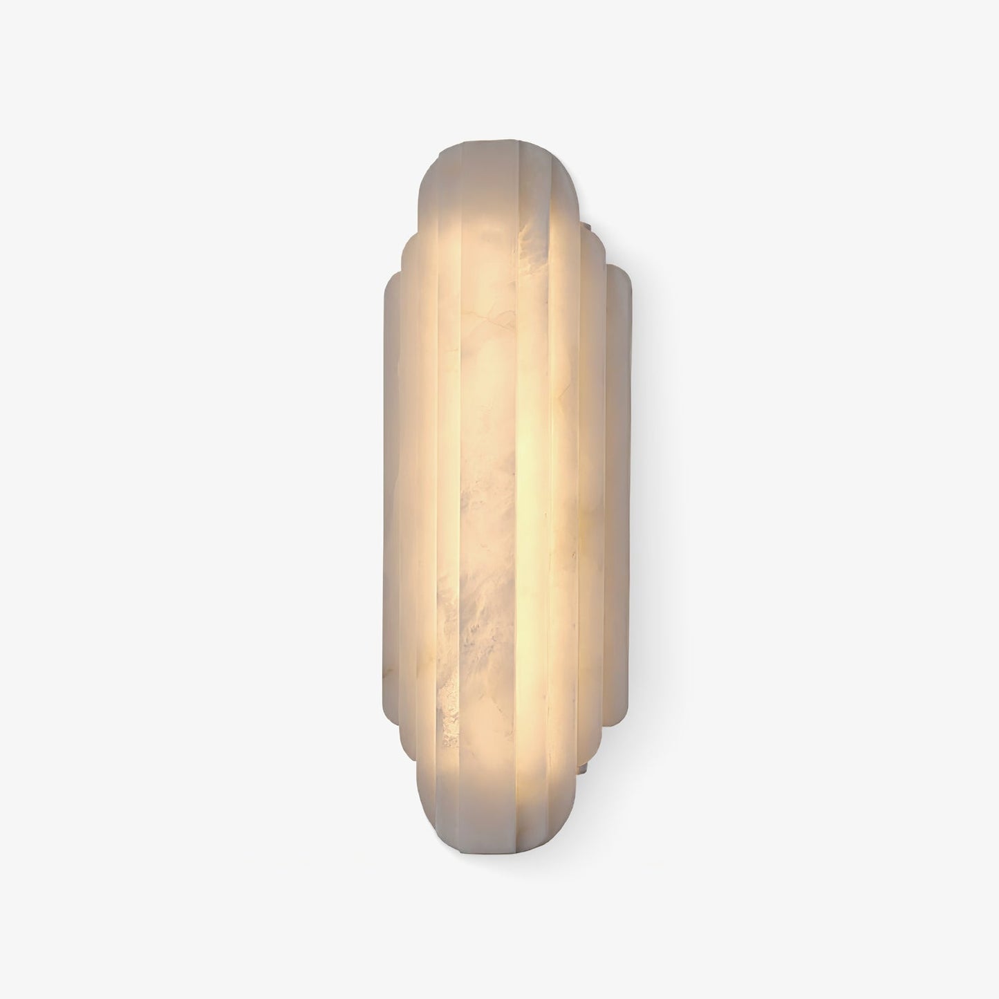 Aethelard | Art Deco Alabaster Pilaar Architectonische Wandlamp