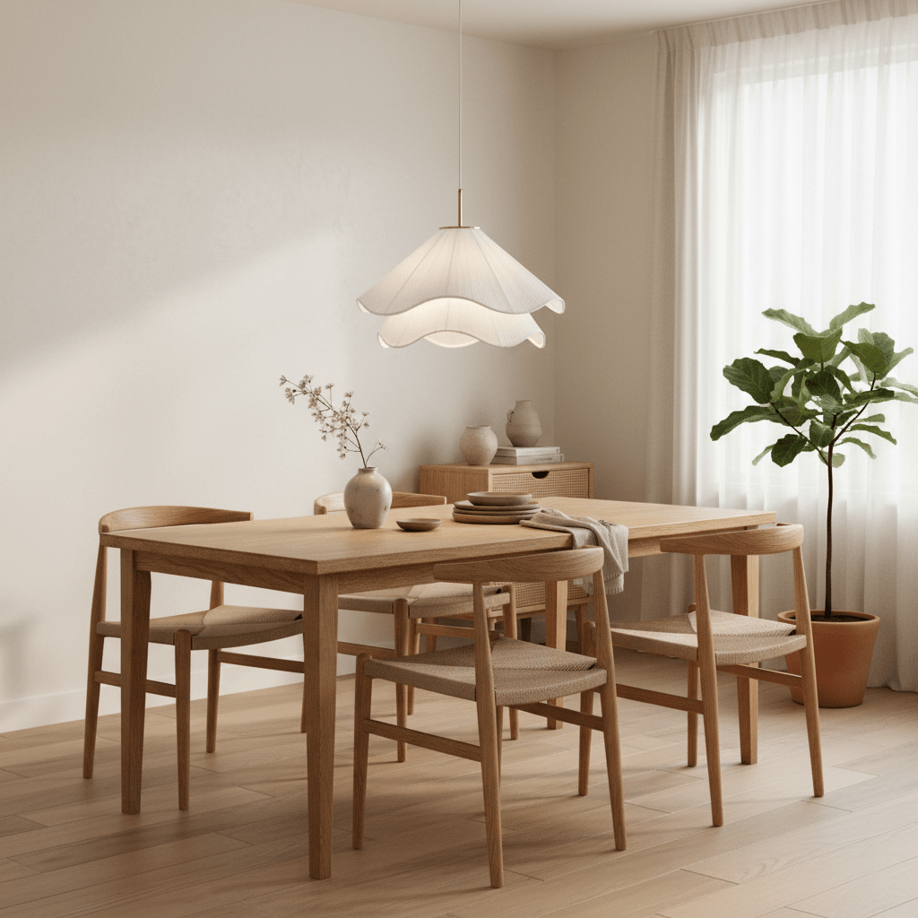Corisande | Gelaagde Geplooide Stoffen Bloemen Hanglamp