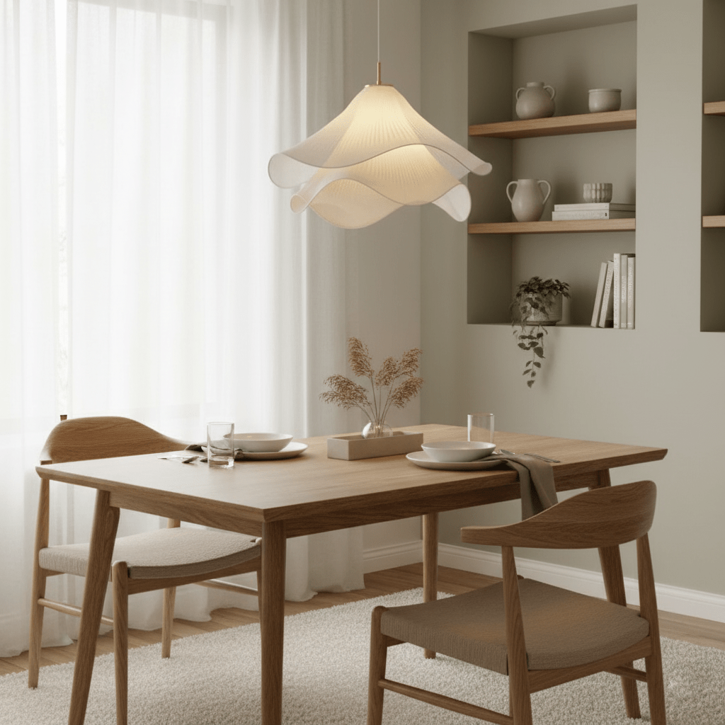 Corisande | Gelaagde Geplooide Stoffen Bloemen Hanglamp