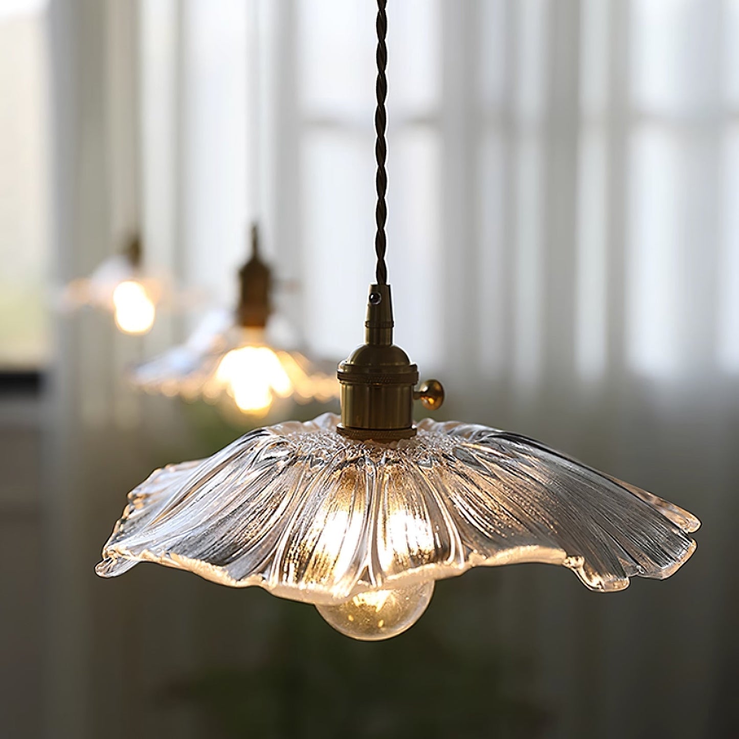 Floru | Luxe Bloem Glazen Plafond- en Hanglamp
