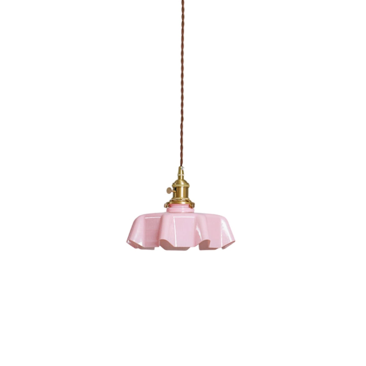 Kelvarna | Vintage Geplooide Glazen Fluted Hanglamp