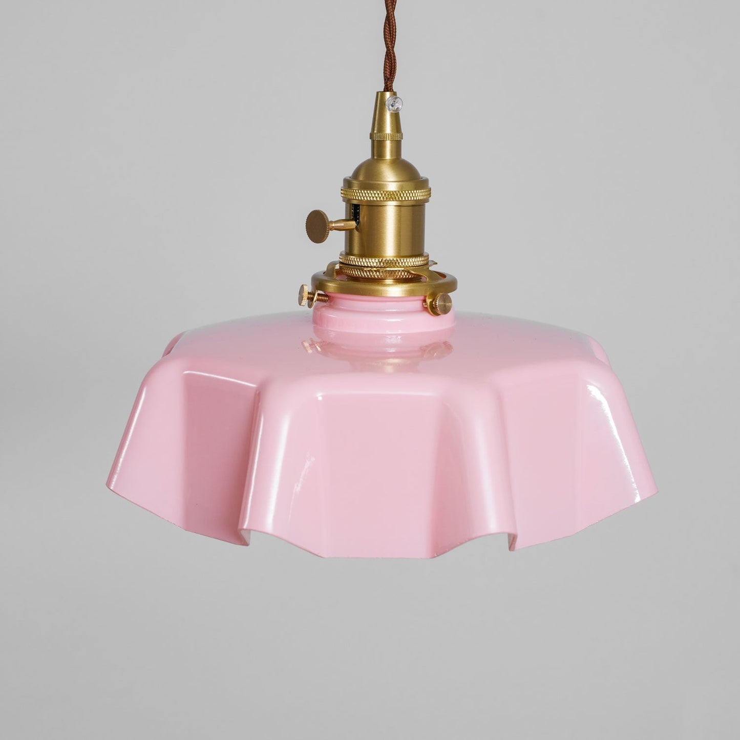 Kelvarna | Vintage Geplooide Glazen Fluted Hanglamp