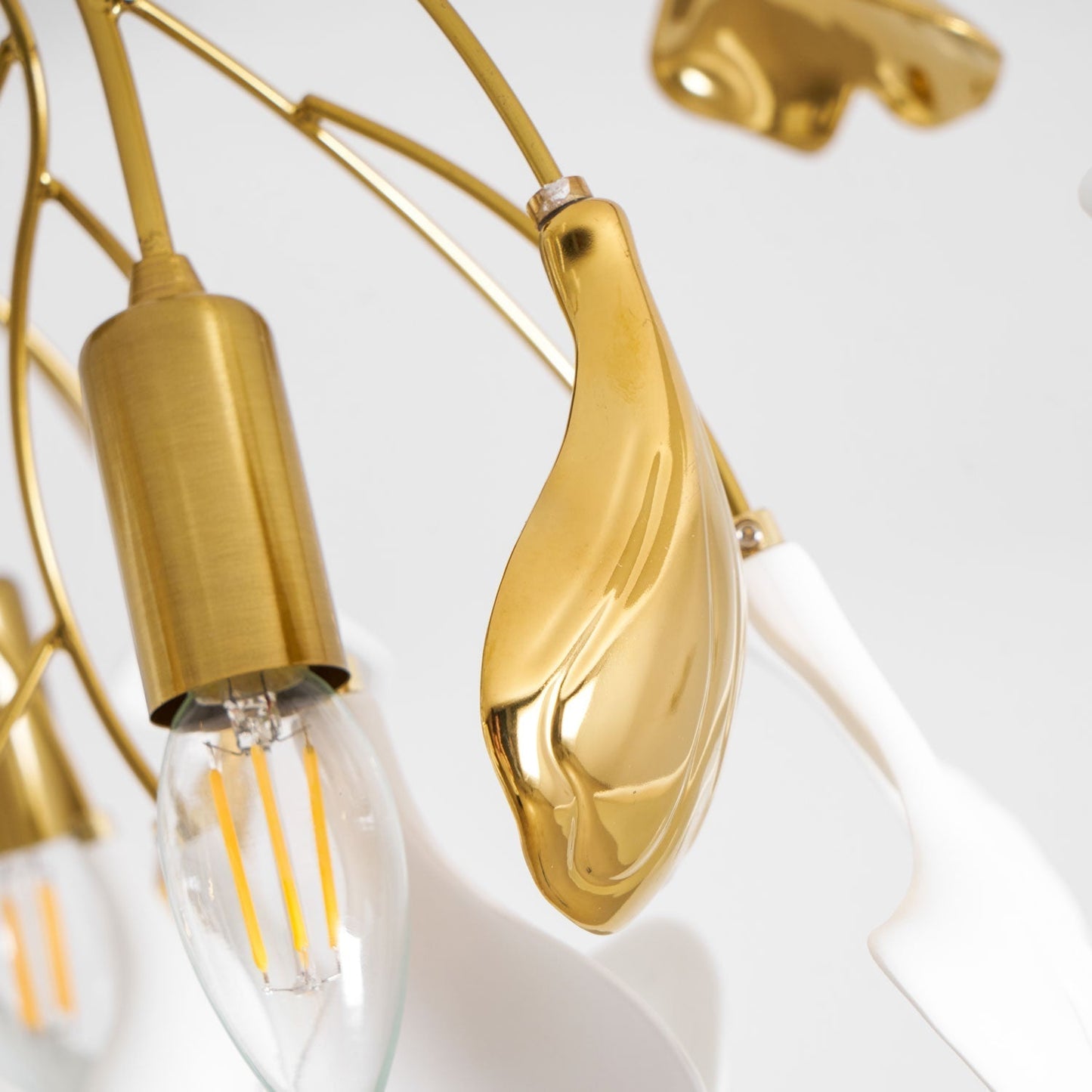 Zephryon | Botanische keramische bladcluster plafondlamp