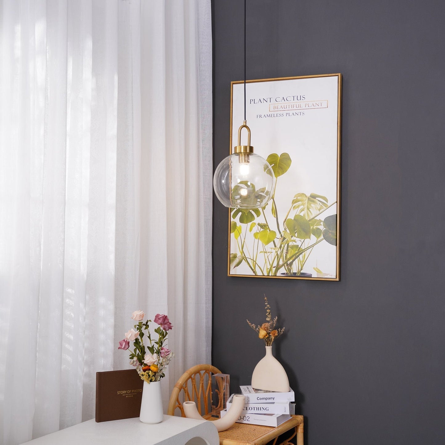 Kyntara | Hedendaagse Asymmetrische Elliptische Glazen Hanglamp