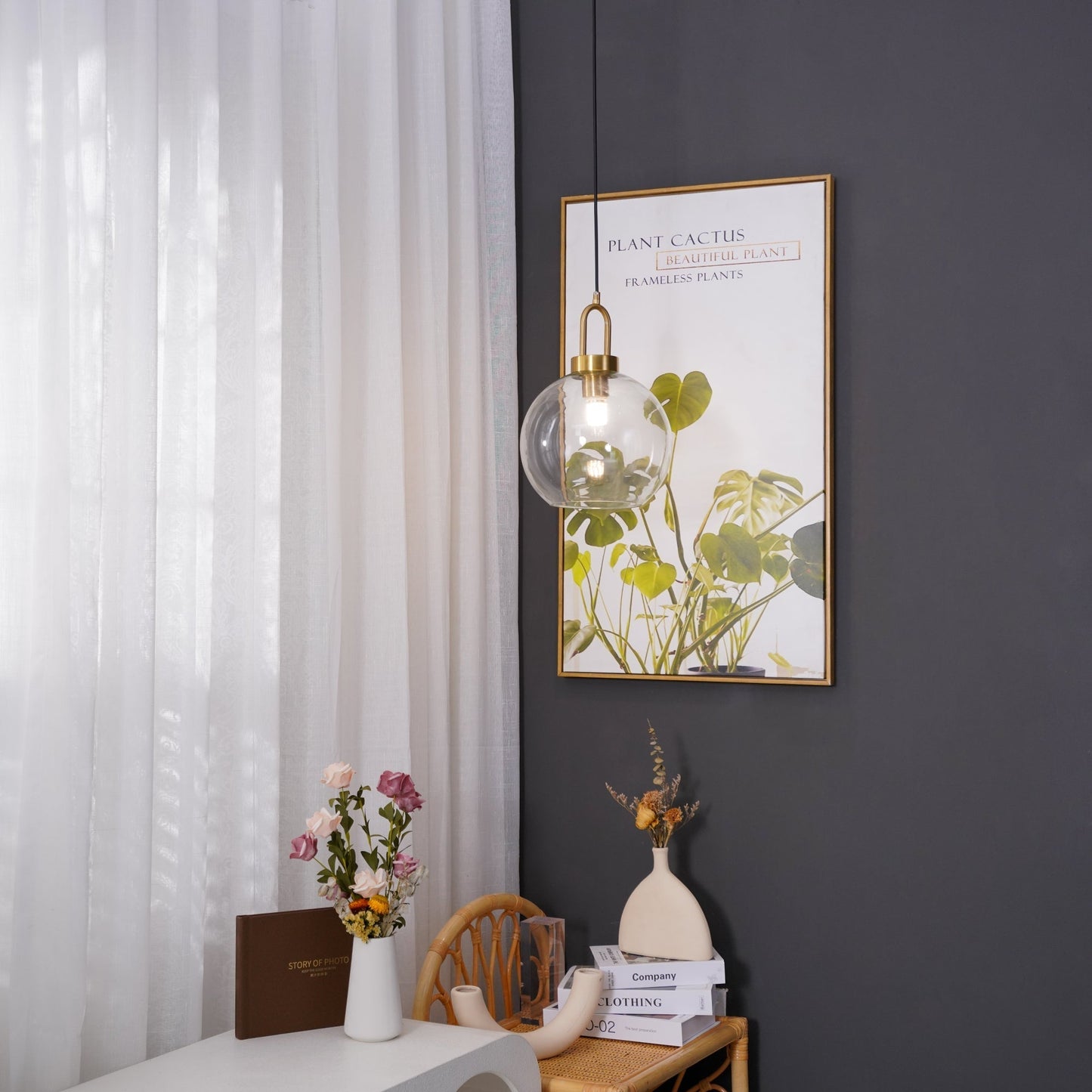 Kyntara | Hedendaagse Asymmetrische Elliptische Glazen Hanglamp