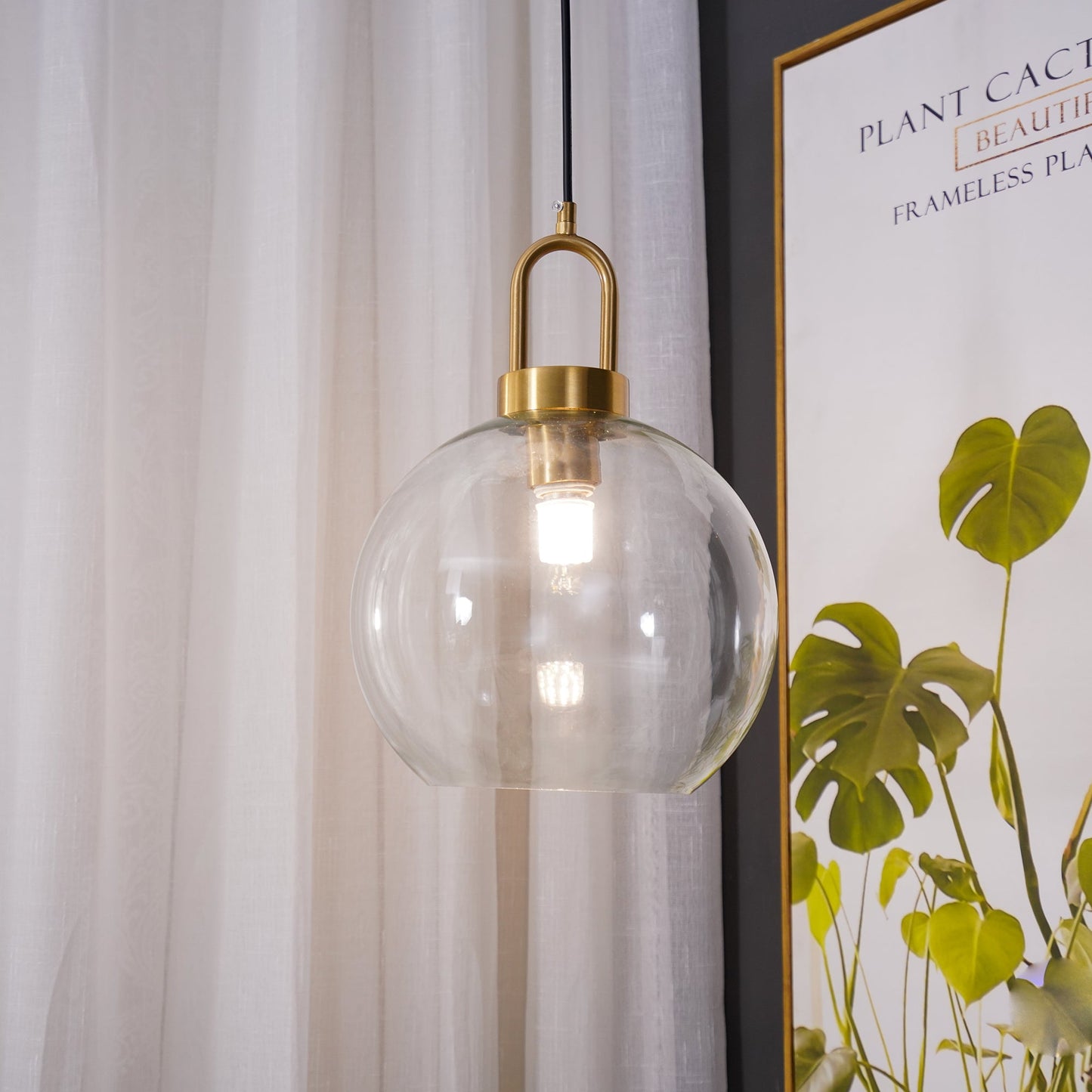 Kyntara | Hedendaagse Asymmetrische Elliptische Glazen Hanglamp