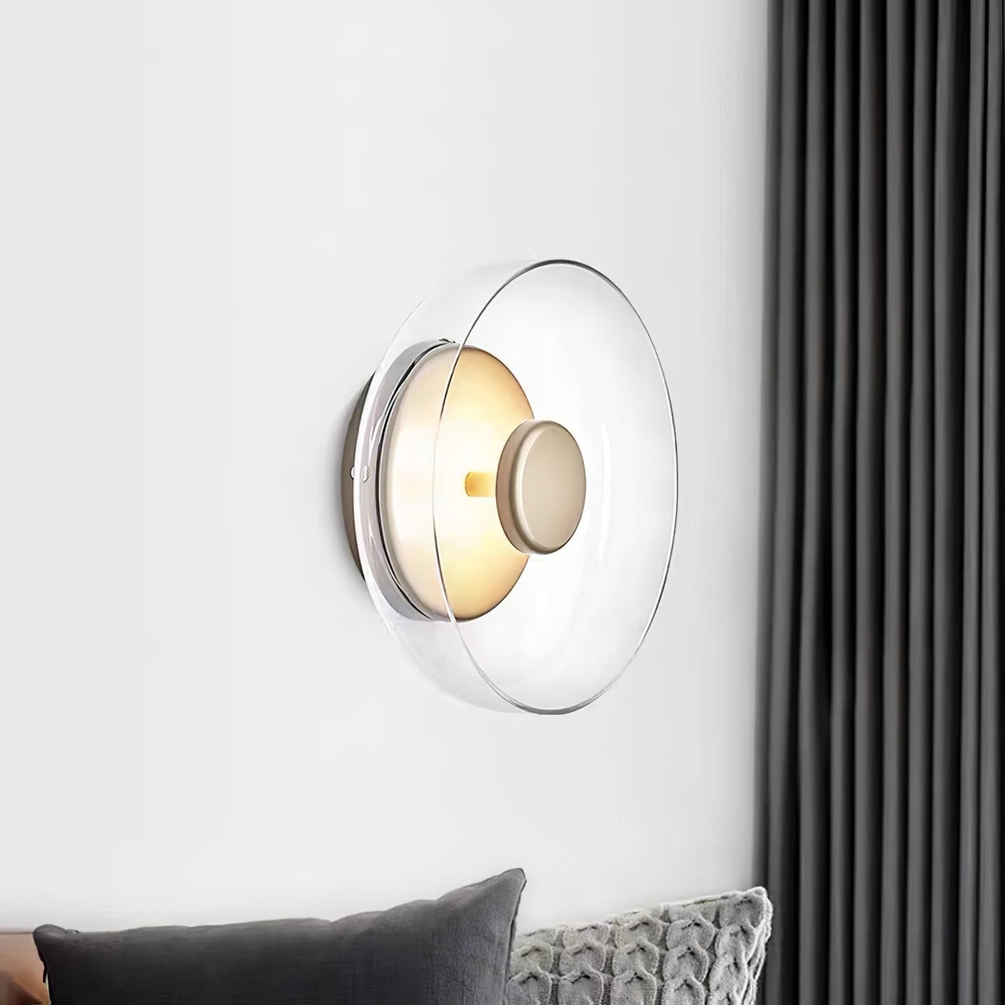 Luvia | Noordse Geribbelde Glazen Art Deco Wandlamp