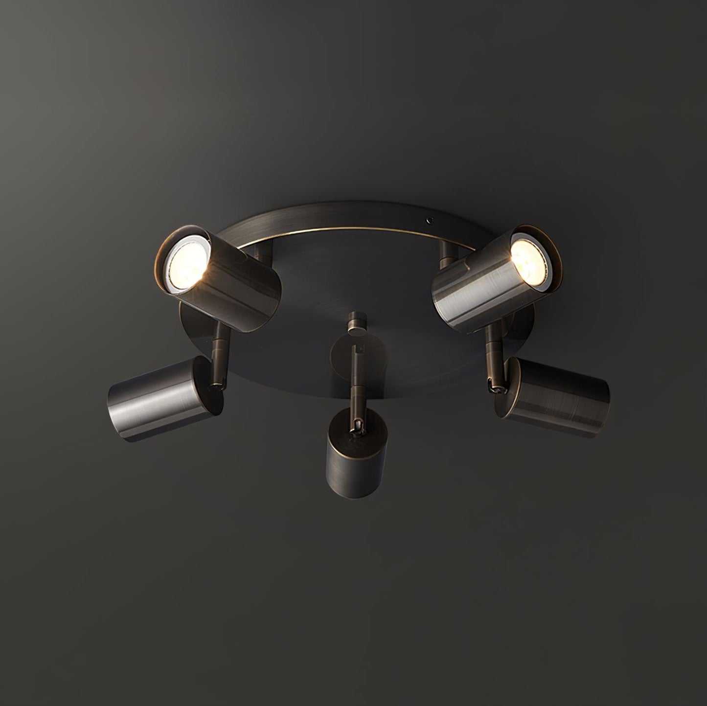 Kelspron | Ton silhouet rustieke geometrie multi-licht spot plafondlamp
