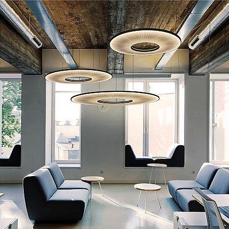 Elvandar | Geplooide Stof Architectonische Drijvende Hanglamp