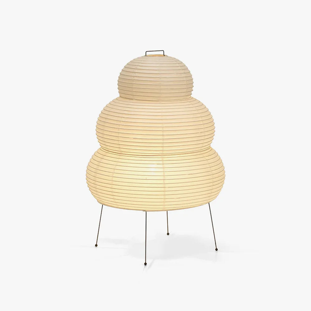 Kryntaleo | Japanse Geribbelde Bamboe Silhouet Oosterse Accent Tafellamp