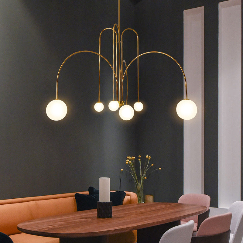 Elvandar | Minimalistische Multi Bol Globe Cluster Hanglamp