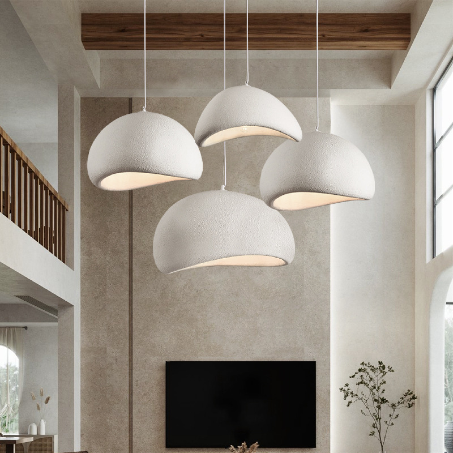 Serena | Minimalistische Japandi Stijl Koepel Hanglamp