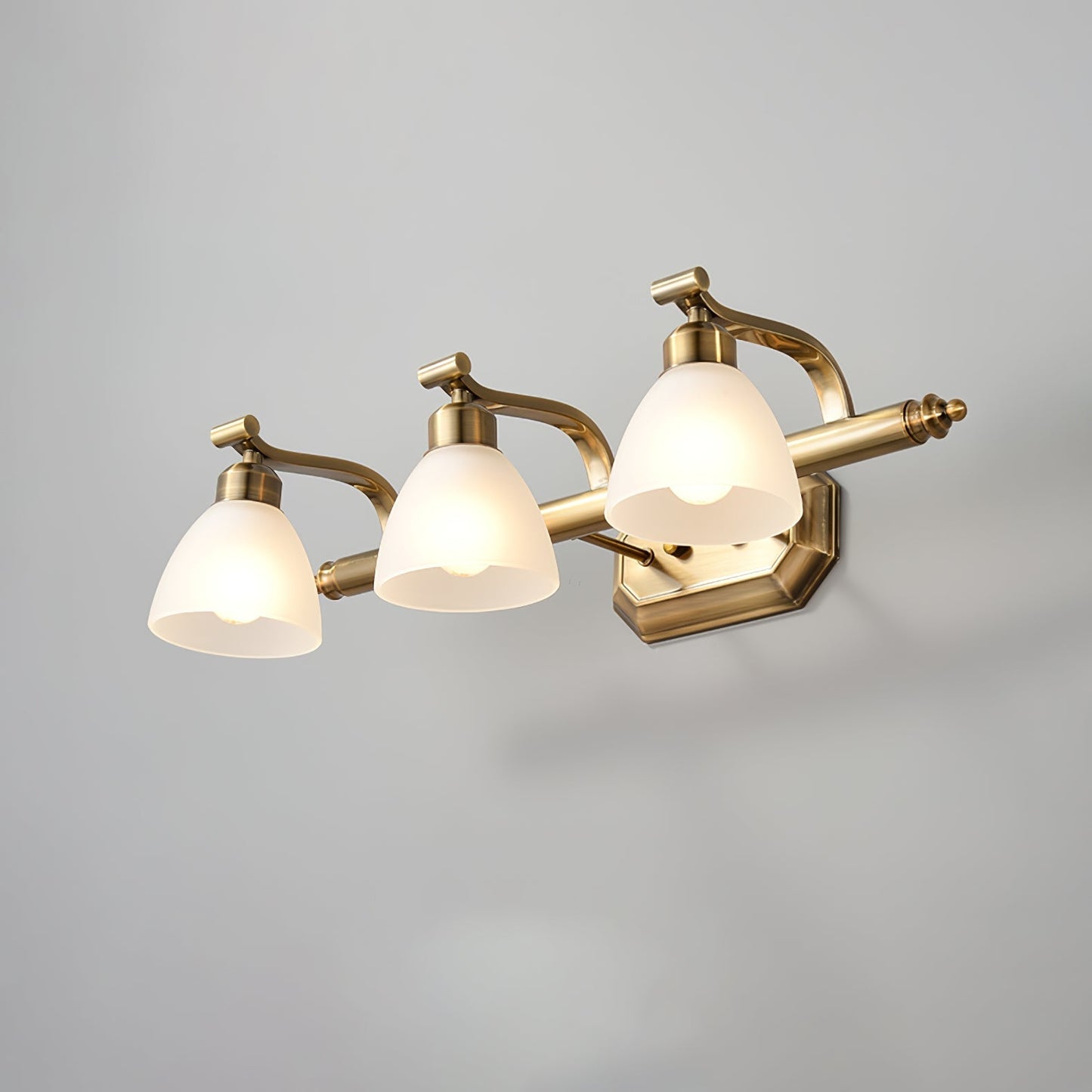 Luvidior | Gegraveerd Ribbelglas Boogvorm Luxe Wandlamp