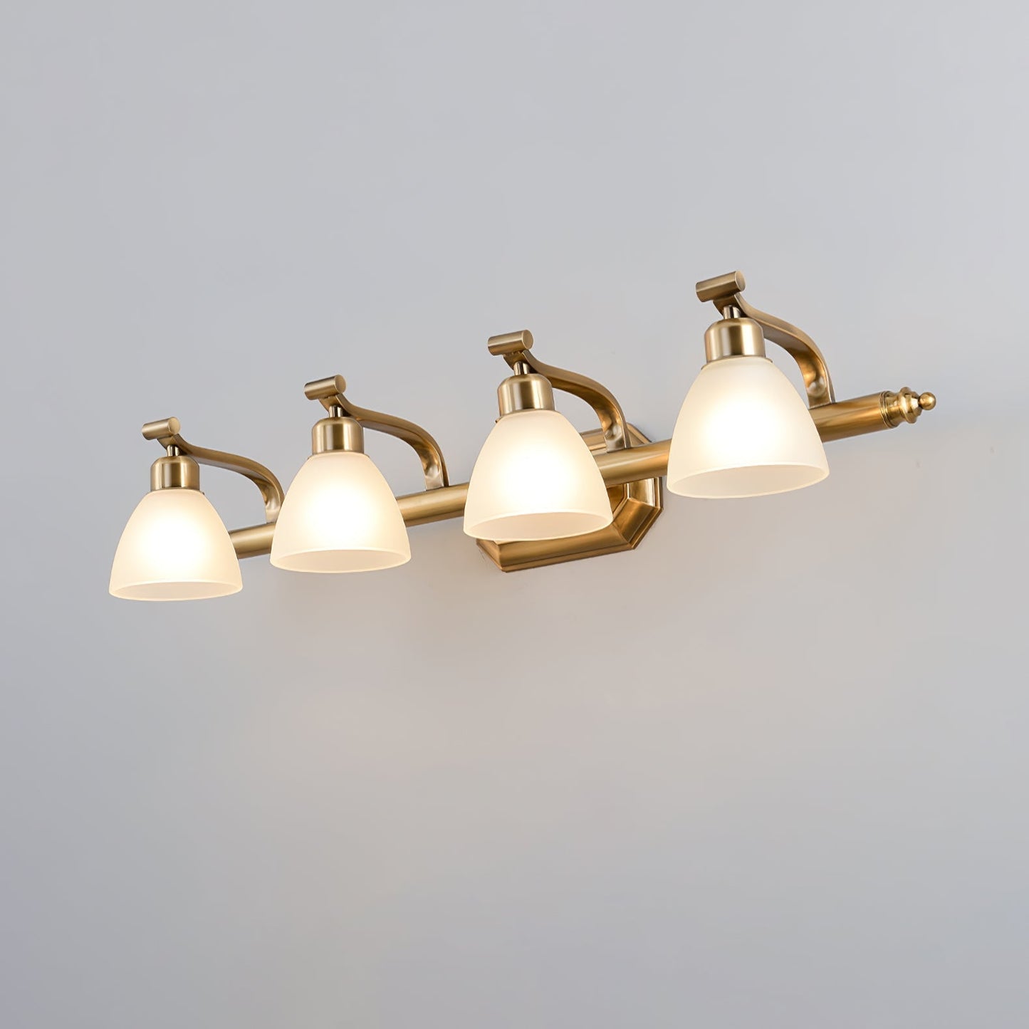 Luvidior | Gegraveerd Ribbelglas Boogvorm Luxe Wandlamp