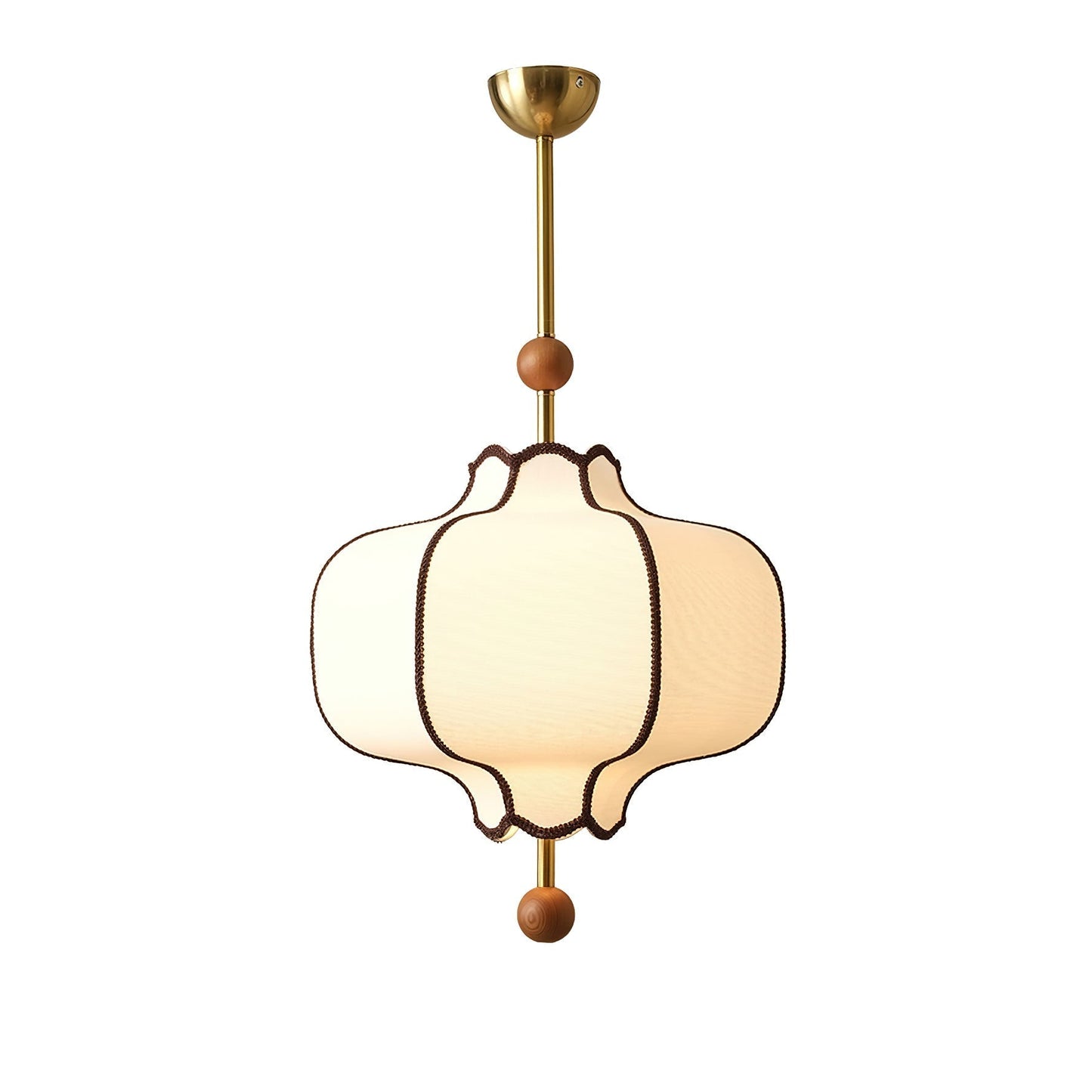 Kendrovy | Geribbelde Stoffen Lantaarn Silhouet Plafond Hanglamp