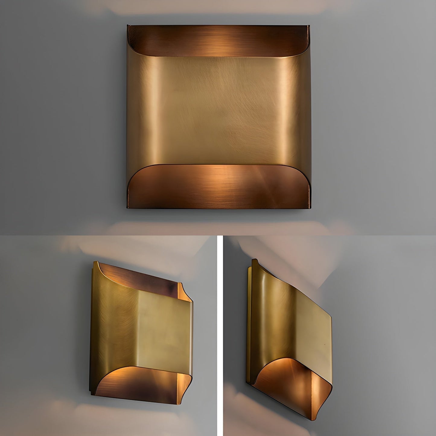 Kestrelon | Slanke silhouet geometrische messing wandlamp