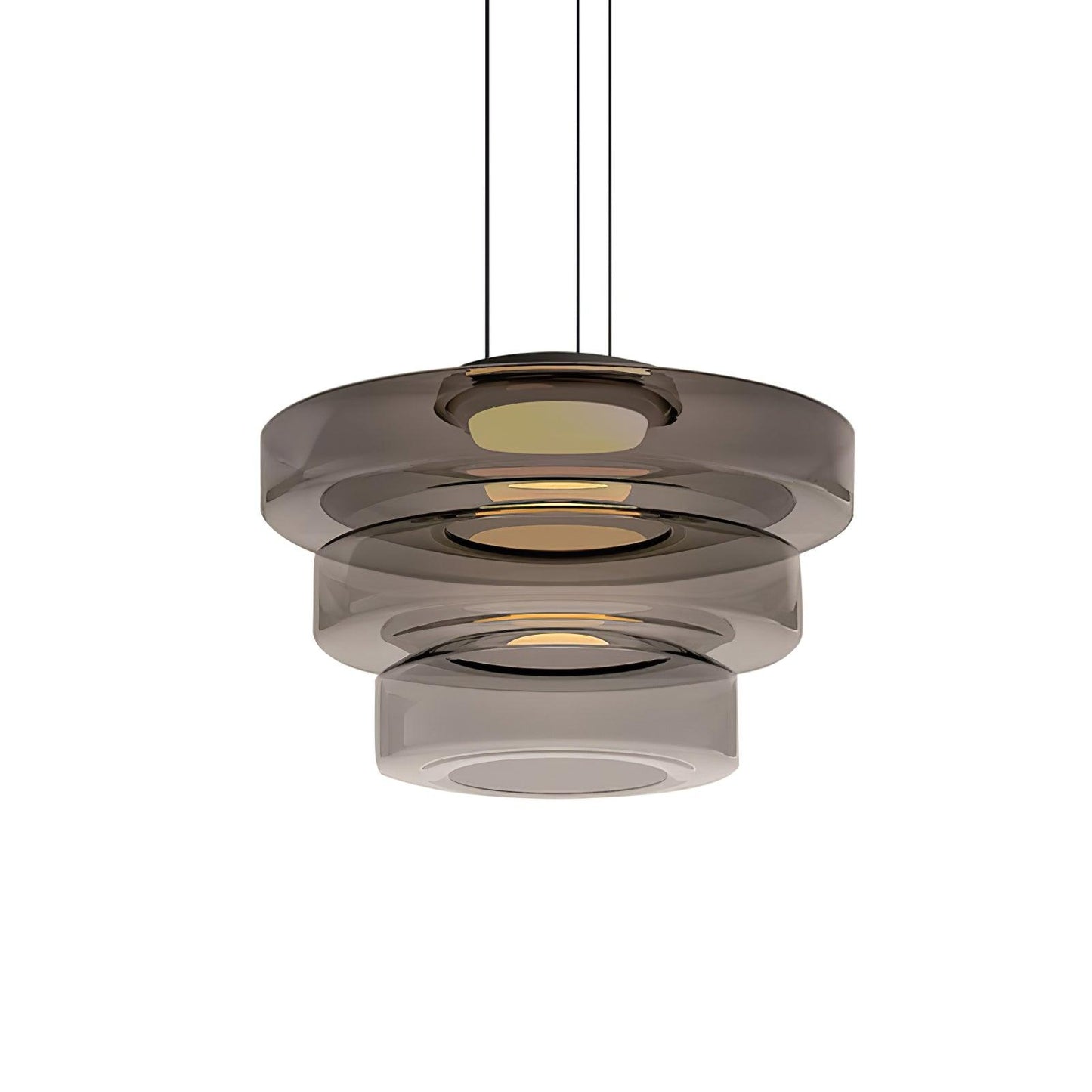 Kyntalor | Gelaagde Cirkelvormige Artistieke Glazen Hanglamp