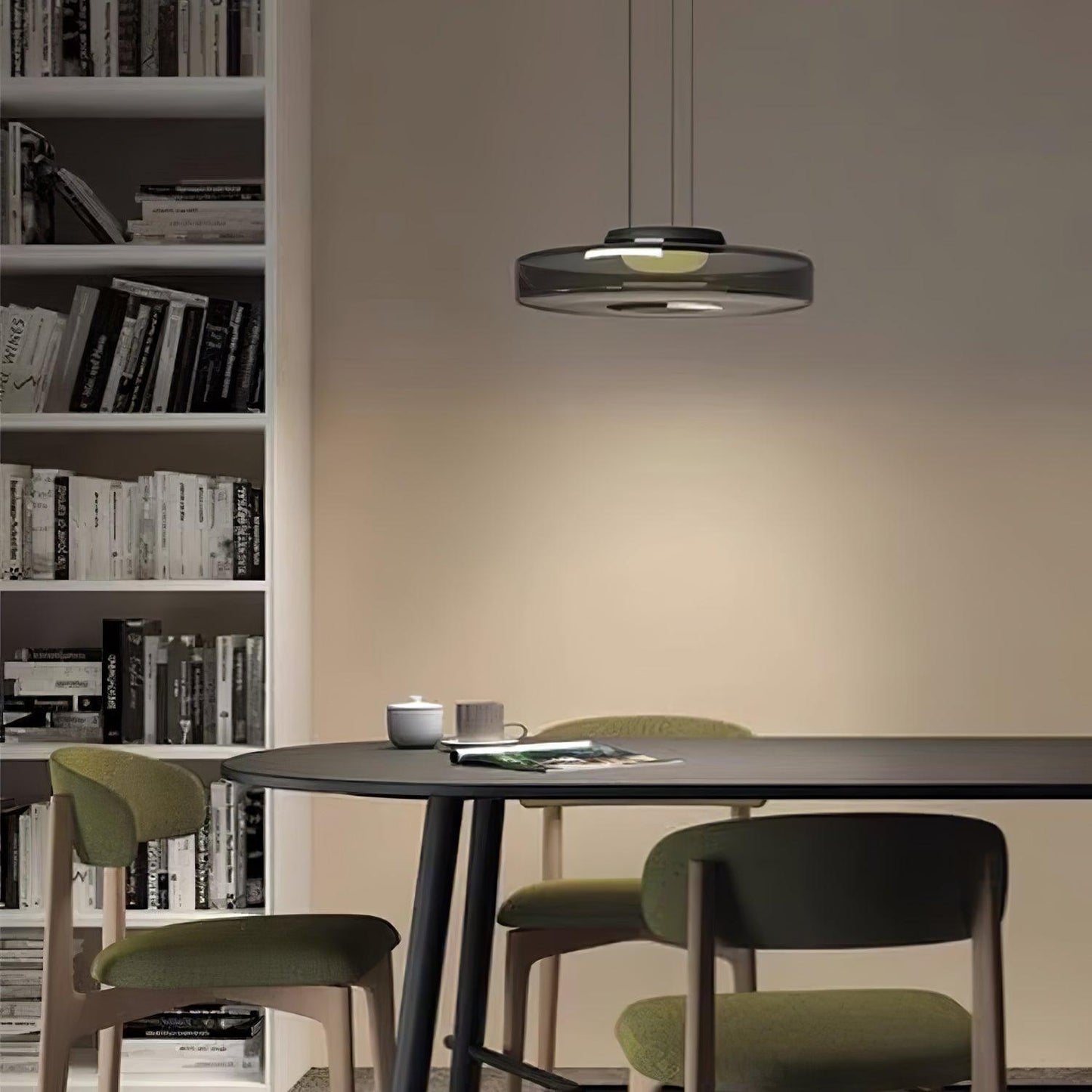 Kyntalor | Gelaagde Cirkelvormige Artistieke Glazen Hanglamp