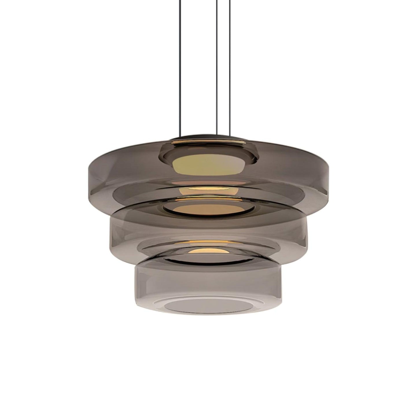 Kyntalor | Gelaagde Cirkelvormige Artistieke Glazen Hanglamp