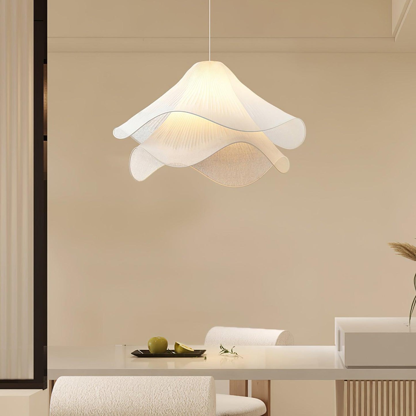 Corisande | Gelaagde Geplooide Stoffen Bloemen Hanglamp