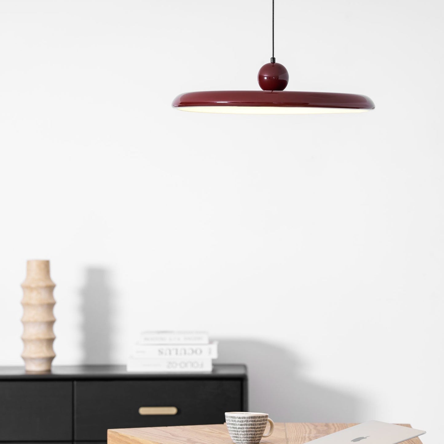 Belvador | Geometrische cirkelvormige silhouet zwevende hanglamp