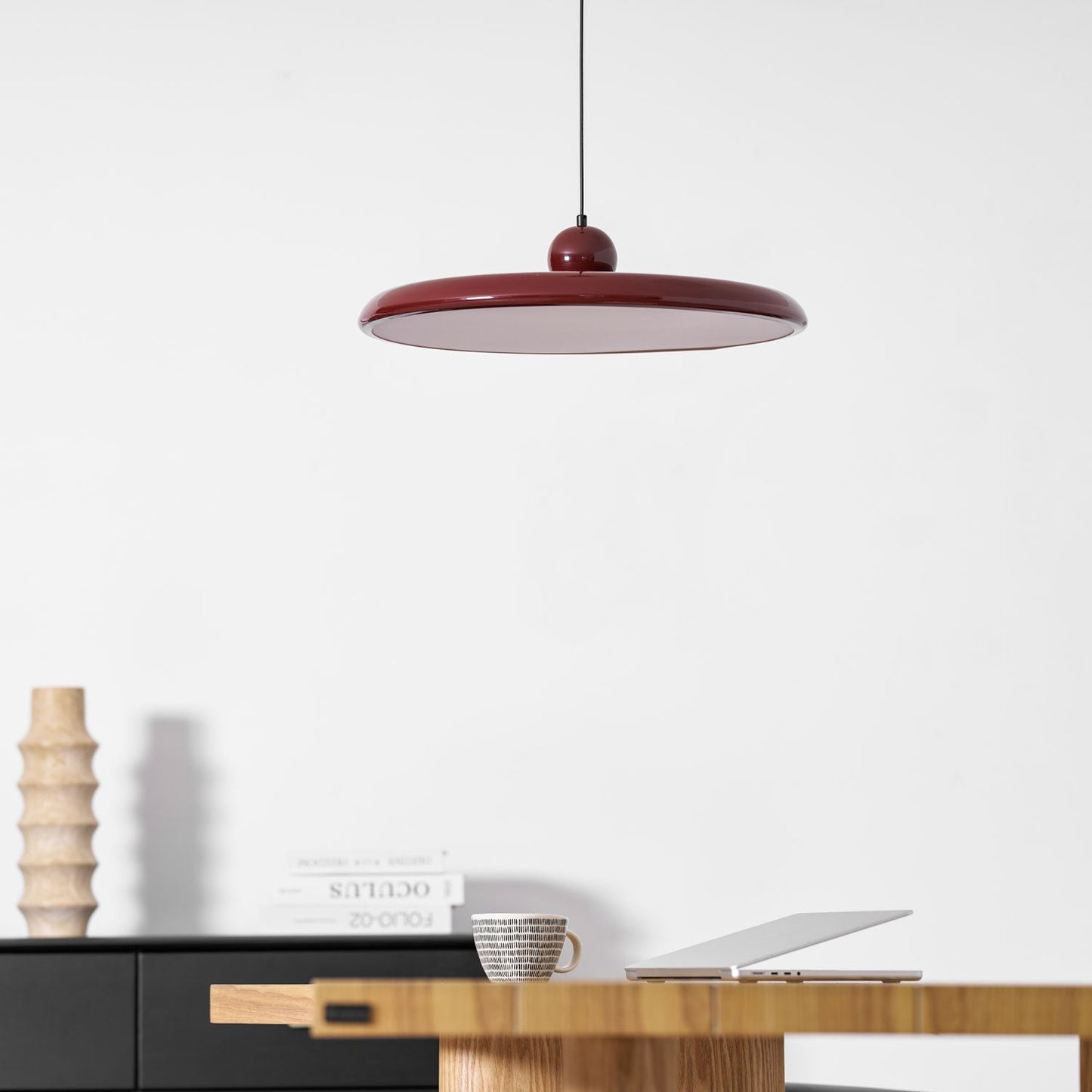 Belvador | Geometrische cirkelvormige silhouet zwevende hanglamp