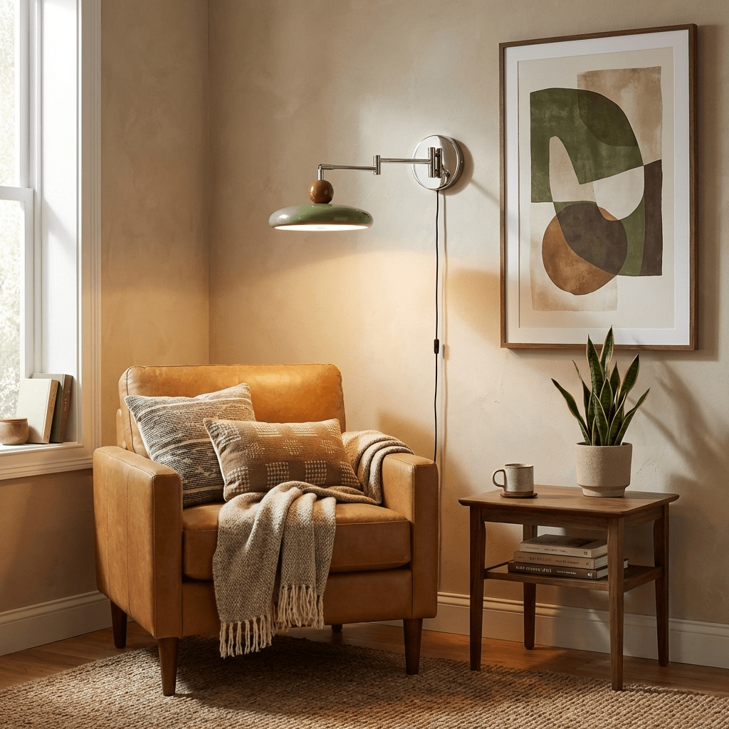 Zondrak | Geometrische Ronde Schotel Gemonteerde Accent Wandlamp