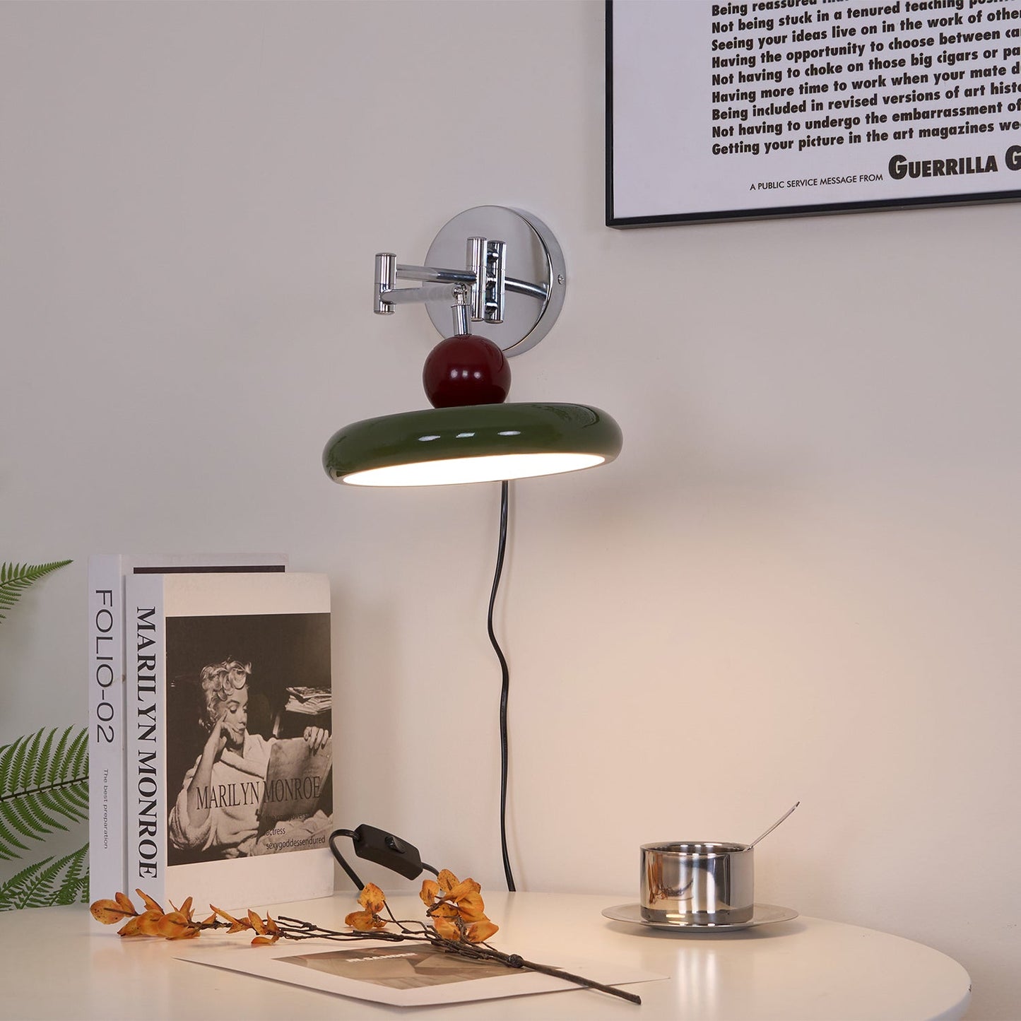 Zondrak | Geometrische Ronde Schotel Gemonteerde Accent Wandlamp