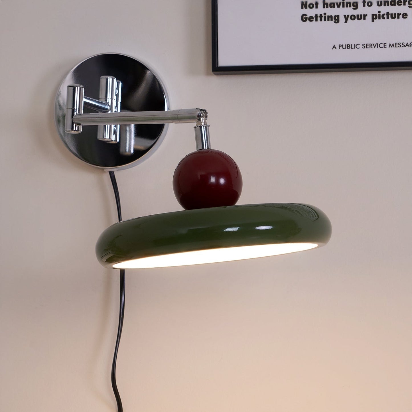 Zondrak | Geometrische Ronde Schotel Gemonteerde Accent Wandlamp