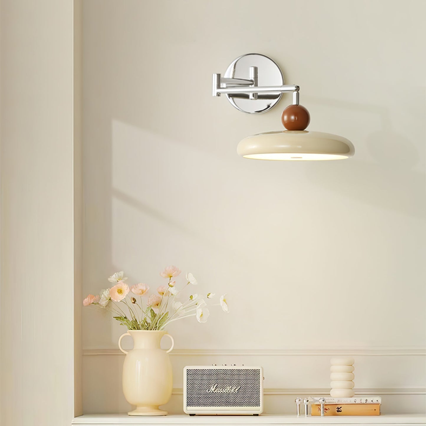 Zondrak | Geometrische Ronde Schotel Gemonteerde Accent Wandlamp