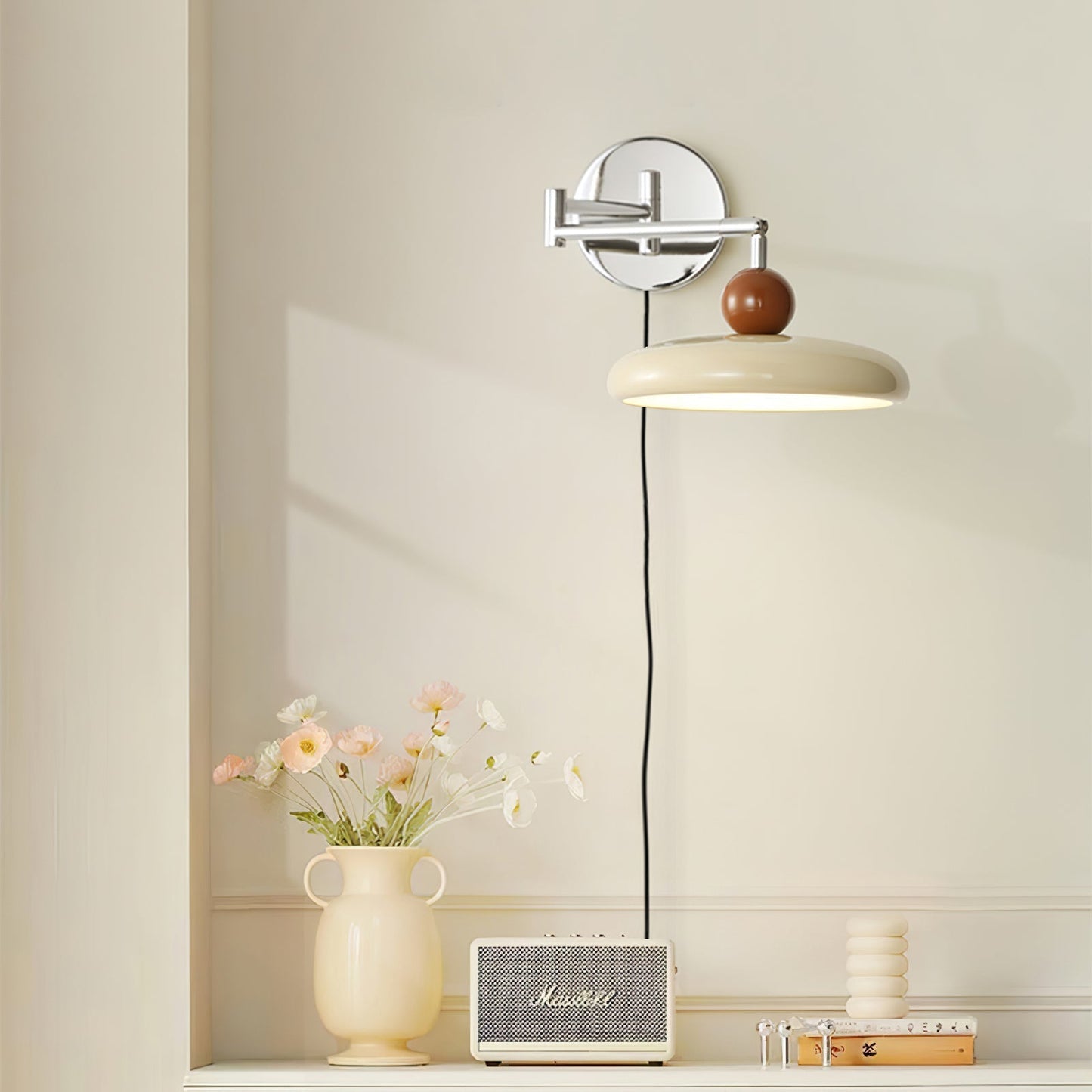 Zondrak | Geometrische Ronde Schotel Gemonteerde Accent Wandlamp