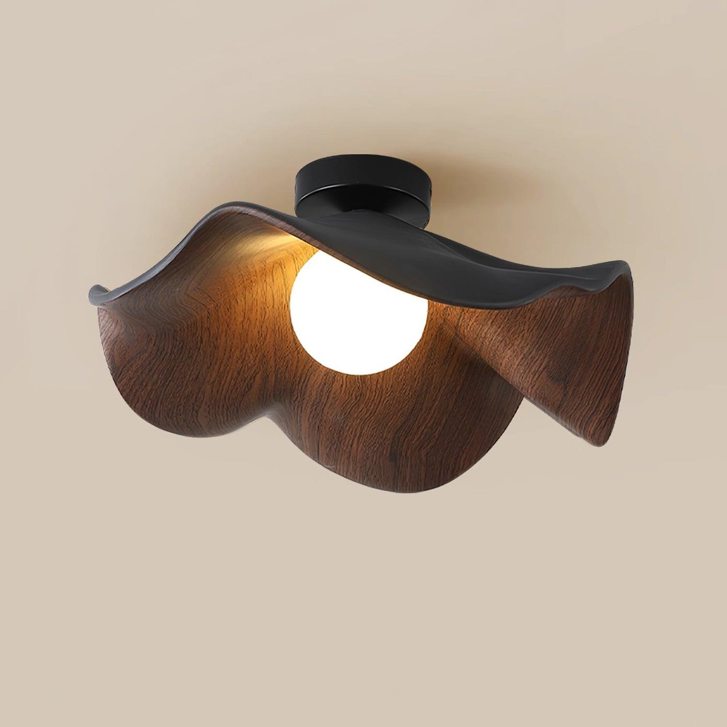 Calisthra | Biophilische gelaagde golf opbouw plafondlamp