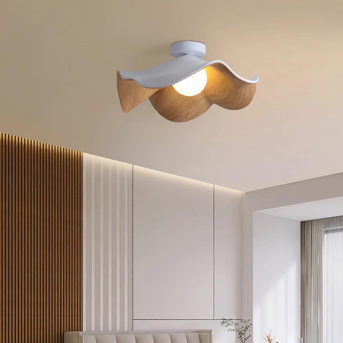 Calisthra | Biophilische gelaagde golf opbouw plafondlamp