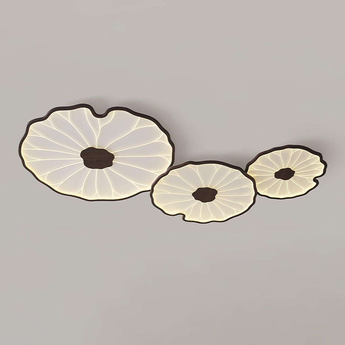 Thalixe | Lotusblad Silhouet Organische Scandi Plafondlamp