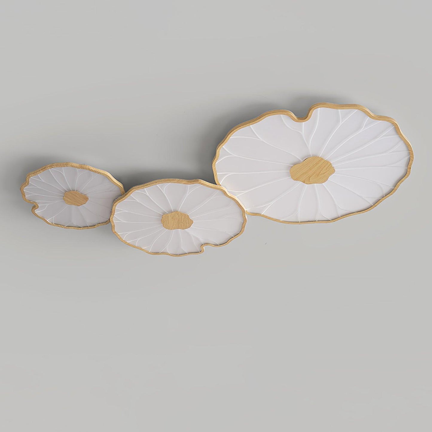 Thalixe | Lotusblad Silhouet Organische Scandi Plafondlamp