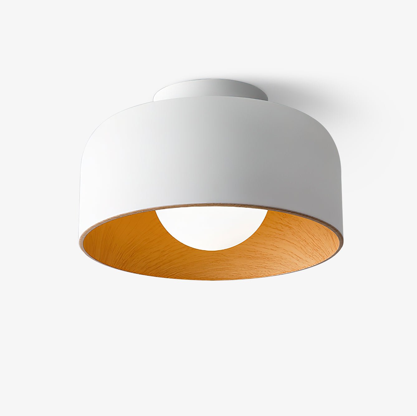 Vervante | Architectonische Gebogen Houtnerf Gestructureerde Plafondlamp