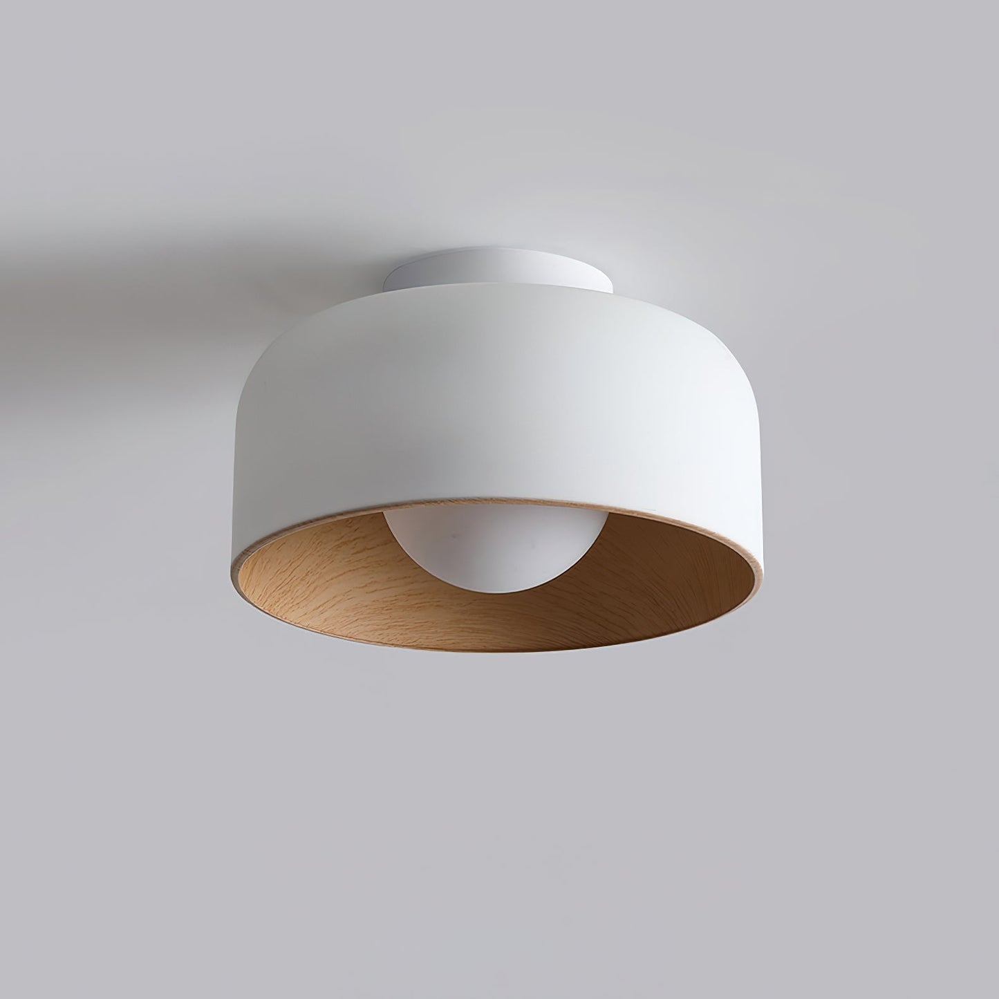 Vervante | Architectonische Gebogen Houtnerf Gestructureerde Plafondlamp