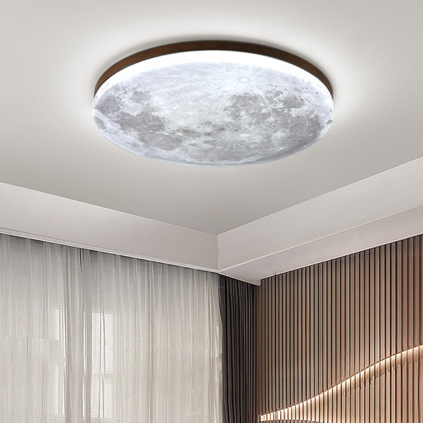 Lunis | Realistische Maan Textuur Plafondlamp