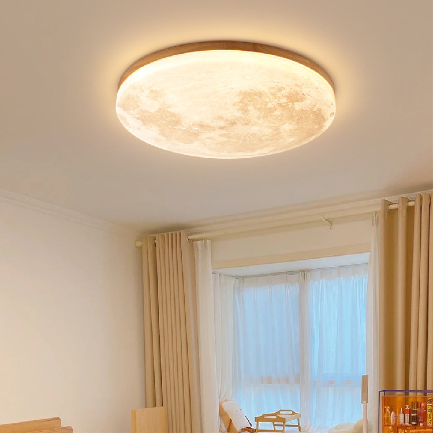 Lunis | Realistische Maan Textuur Plafondlamp