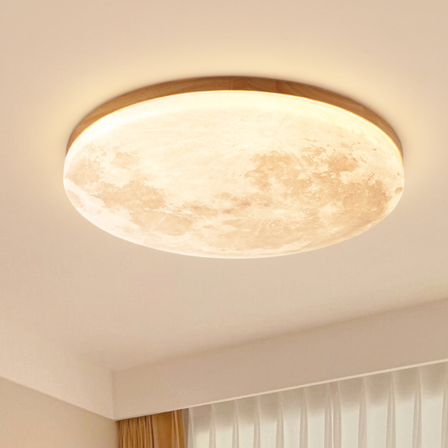 Lunis | Realistische Maan Textuur Plafondlamp
