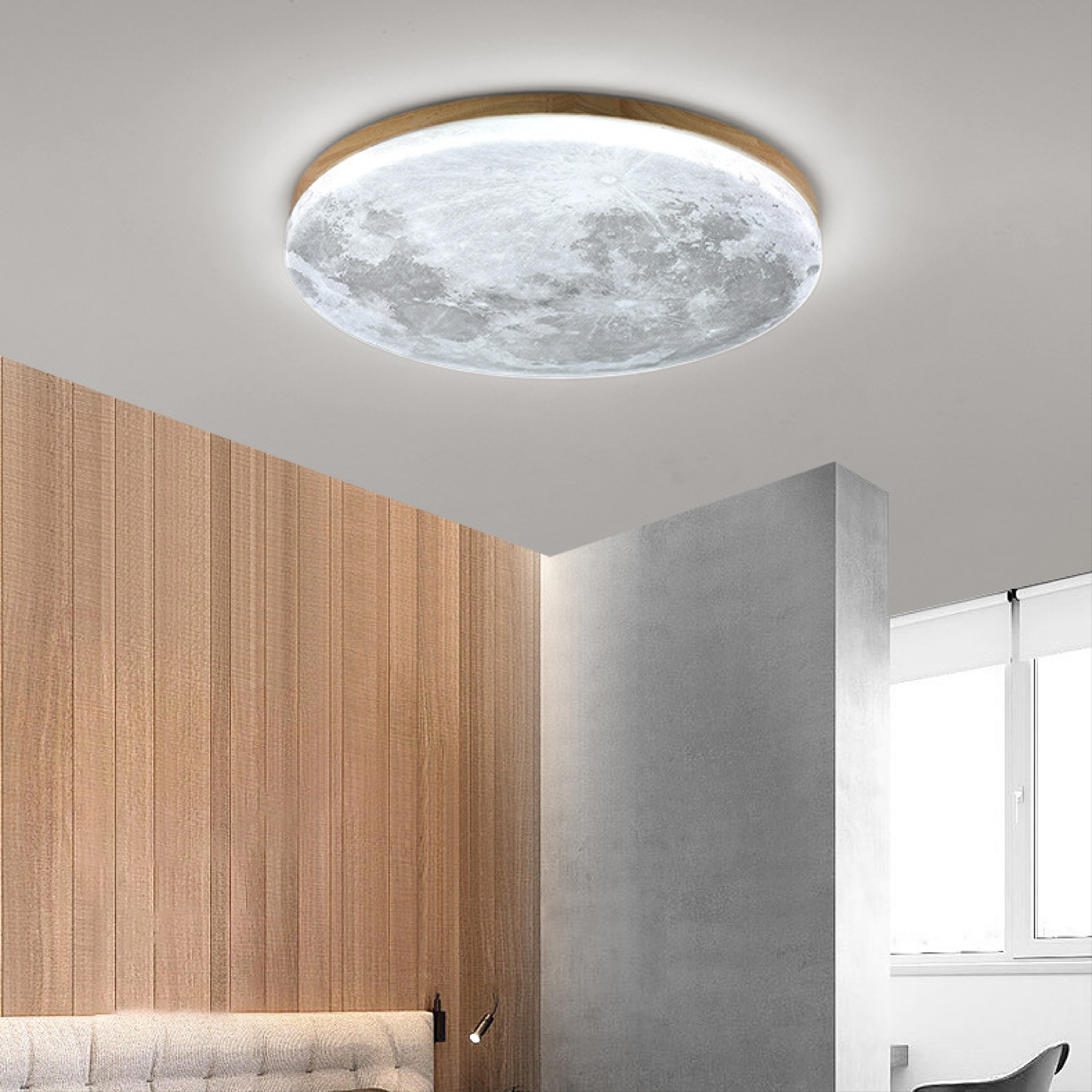 Lunis | Realistische Maan Textuur Plafondlamp