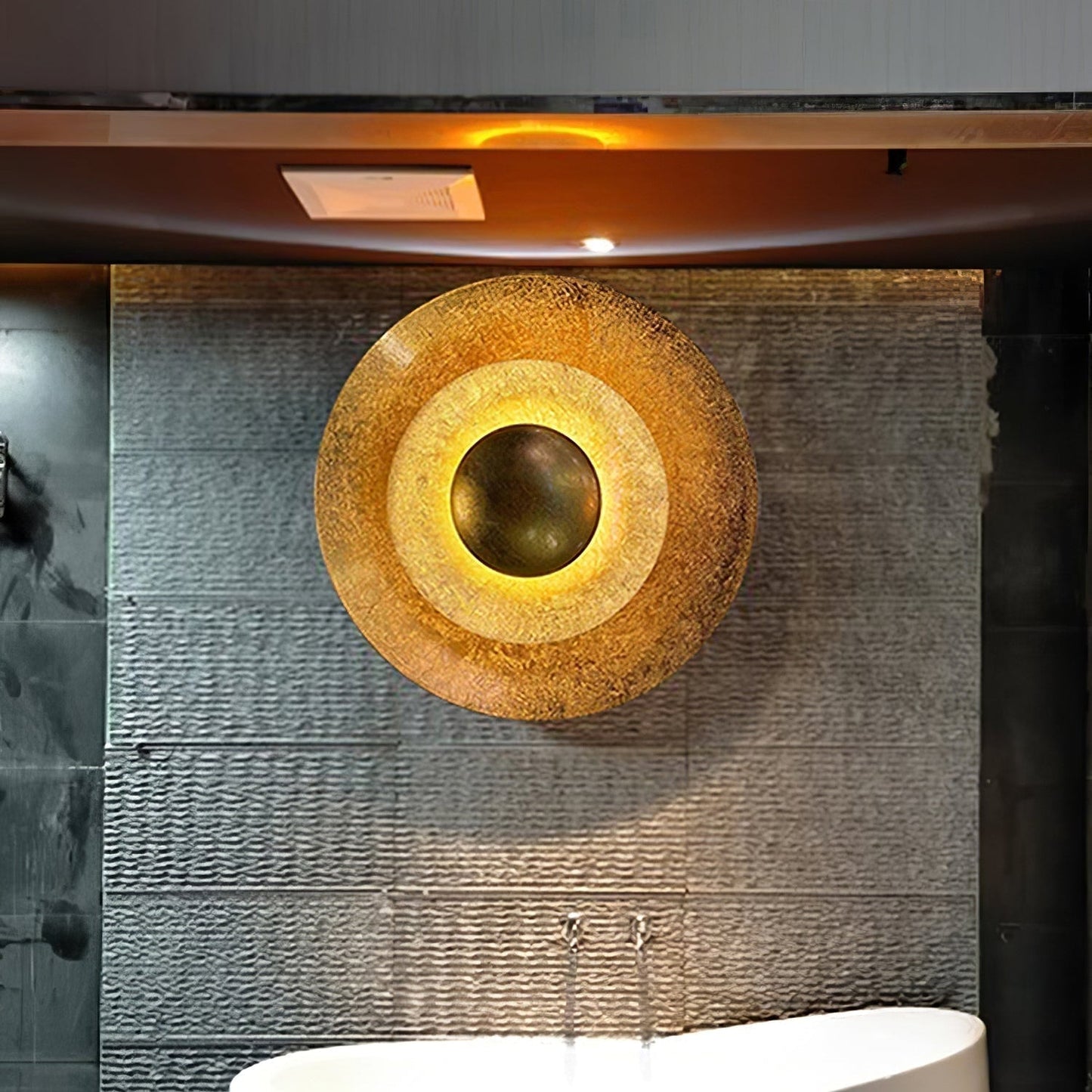 Aerish | Luxe Sculpturale Blad Vergulde Vintage Wandlamp