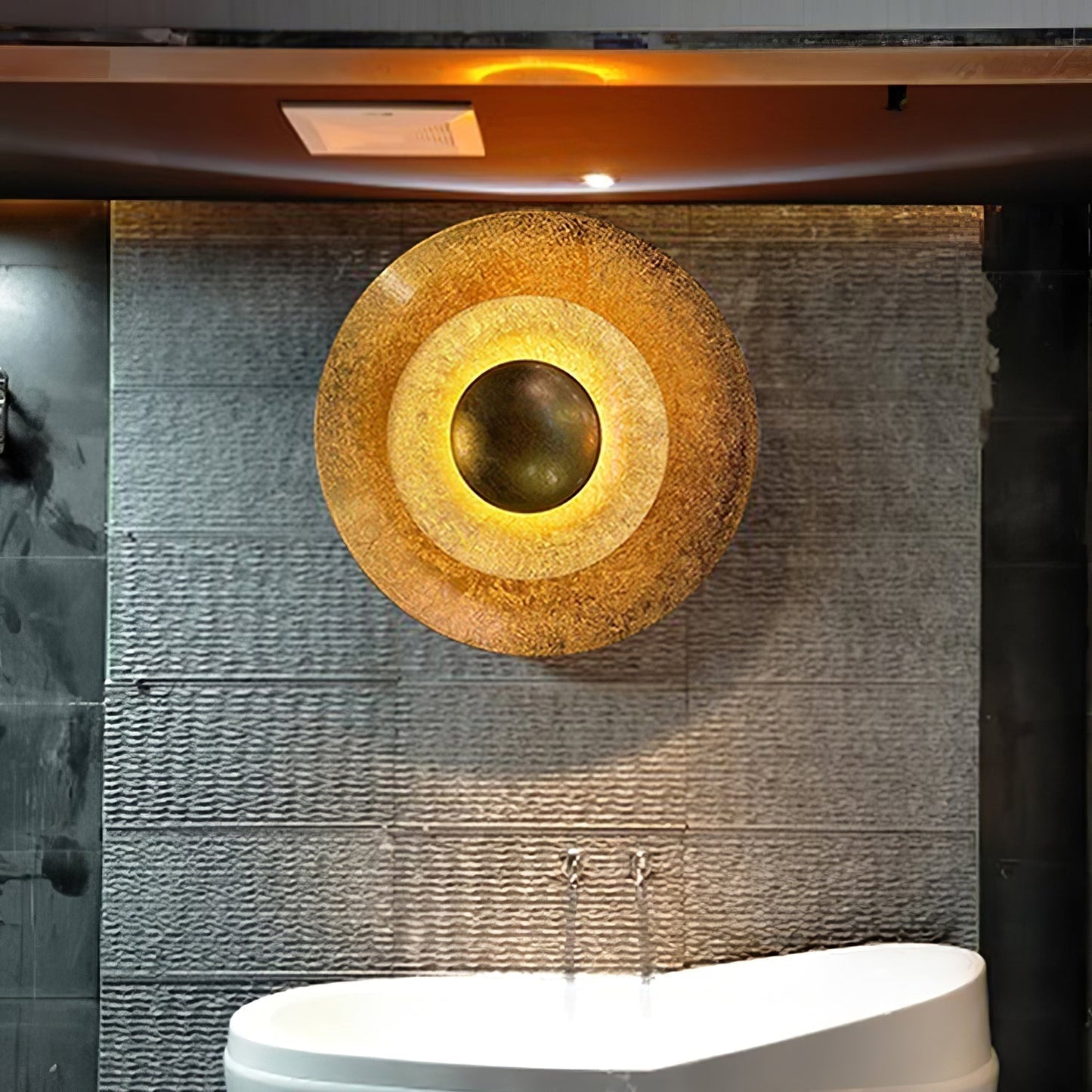 Aerish | Luxe Sculpturale Blad Vergulde Vintage Wandlamp