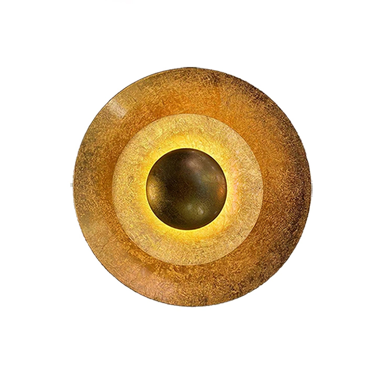 Aerish | Luxe Sculpturale Blad Vergulde Vintage Wandlamp