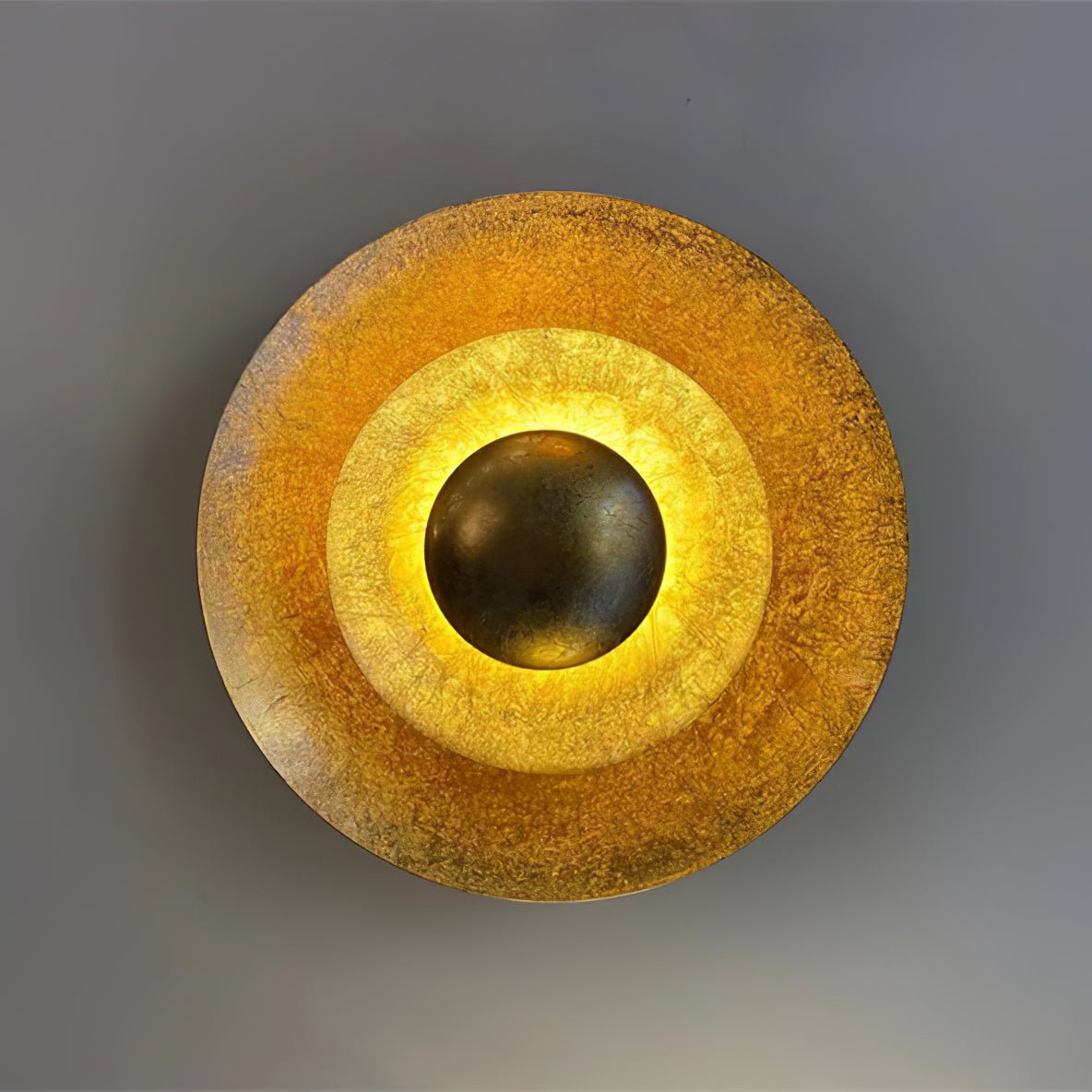 Aerish | Luxe Sculpturale Blad Vergulde Vintage Wandlamp