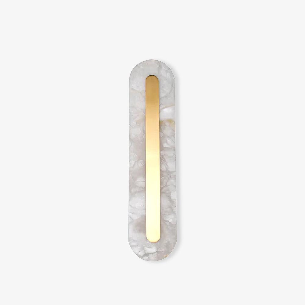 Corinthia | Albast cilindrische doorschijnende stenen wandlamp
